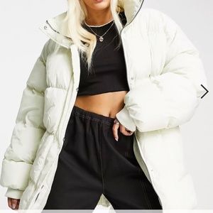 COLLUSION Belted Puffer Jacket